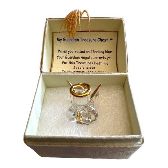 My Guardian Angel Treasure Chest By Lavie Angel w/ Prayer Poem Christianity - Picture 1 of 6